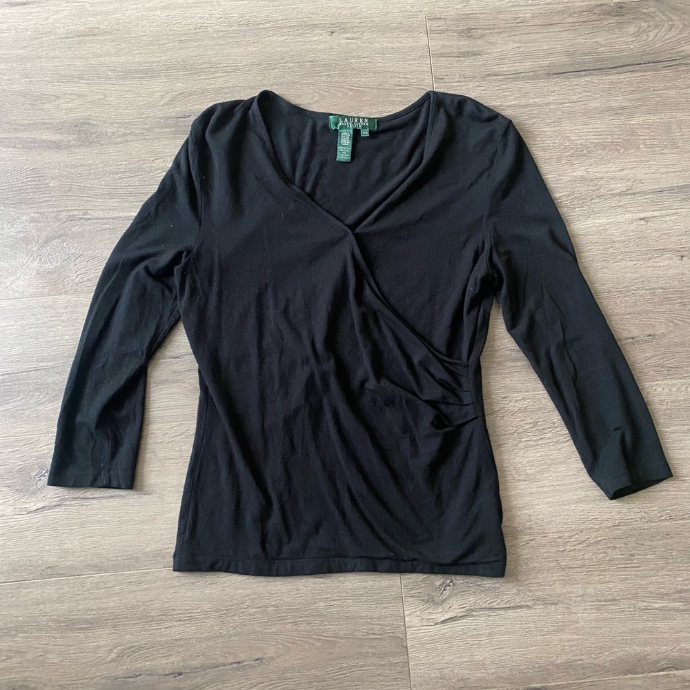 🍑RALPH LAUREN BLACK TOP